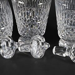 Three Tramore Waterford Crystal Decanters and Ice Bucket