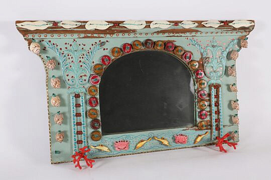 Folk Art Hall Mirror