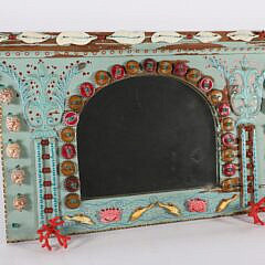 Folk Art Hall Mirror Titled on Reverse “Down by the Seashore”, 2008