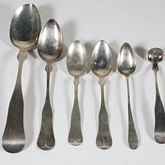 Six American Coin Silver Spoons