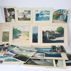 James Francis Barker (American 1871-1950) 19 Black and White Matted Photographs