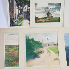 James Francis Barker 19 Tinted Nantucket Photographs