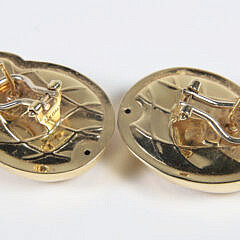 Pair of 14K Gold “Swirl” Earrings