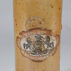 Rare Philadelphia Labeled Ceramic Ketchup Bottle