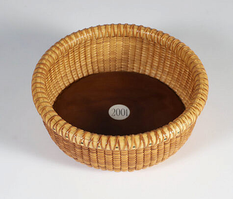 Lucille La Rochelle Nantucket Basket Coaster, Circa 2001