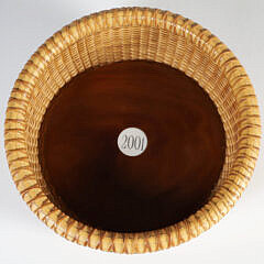 Lucille La Rochelle Nantucket Basket Coaster, Circa 2001