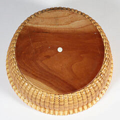 Lucille La Rochelle Nantucket Basket Coaster, Circa 2001