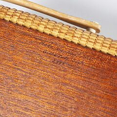 Bill and Judy Sayle Nantucket Swing Handle Nantucket Basket Napkin Tray, circa 2000