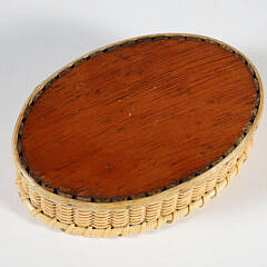 Bill and Judy Sayle Miniature Oval Nantucket Basket, circa 2016