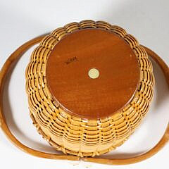 Paul Willer Round Double Swing Handled Nantucket Basket