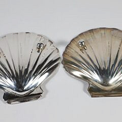 Pair of Gorham Sterling Silver Scallop Shell Dishes