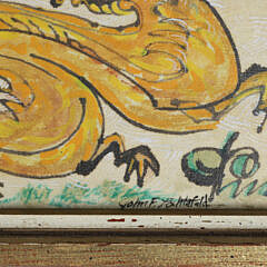 John Lochtefeld Oil on Board “St. George and the Dragon”