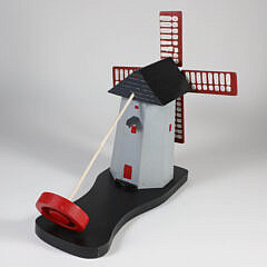 John Gilbert Folk Art Model of the Old Mill, Nantucket