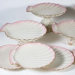 Set of Irish Belleek China Comprising 11 Pieces