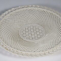 Lace-Work Basket Weave Open Dish