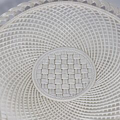 Belleek Irish Porcelain Lace-Work Basket Weave Open Dish