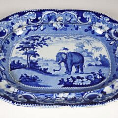 Historic Staffordshire Platter "Elephant"