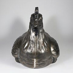 Large Steel Nesting Chicken Sculpture