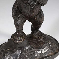 Carved Black Forest Bear Holding a Cornucopia, 19th Century