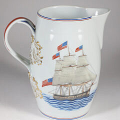 Mottahedea "U.S. Constitution" Decorated Porcelain Pitcher