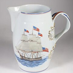 Mottahedea “U.S. Constitution” Decorated Porcelain Pitcher