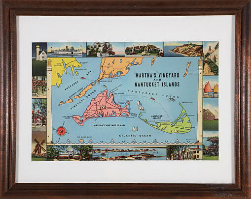 Rare Framed Nantucket and Martha