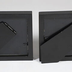 Two Carol Poitras Miniature Nantucket Map Watercolors