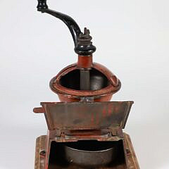 “Grand Union Tea Company” Polychrome Cast Iron Grinder, 19th Century