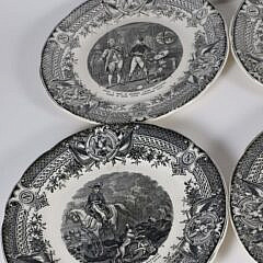 Set of 11  Digoin & Sarreguemines Napoleonic Historic Plates