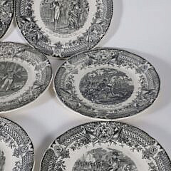 Set of 11  Digoin & Sarreguemines Napoleonic Historic Plates