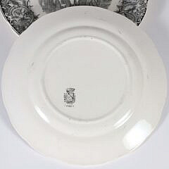 Set of 11  Digoin & Sarreguemines Napoleonic Historic Plates