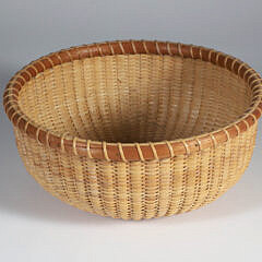 Nantucket Lightship Basket Museum Round Open Basket, circa 2015