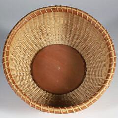 Nantucket Lightship Basket Museum Round Open Basket, circa 2015