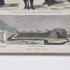 “The Zulu War” Lithograph From South Africa