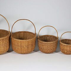 Contemporary Nest of Five Nantucket Open Baskets