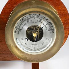 Chelsea Mounted Brass Ship’s Clock and Barometer