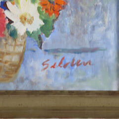 Ellen Selden Oil on Canvas “August Bouquet Still Life”