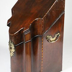 English George III Mahogany Knife Box
