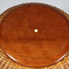Jean m. Valerio Woven Nantucket Ice Bucket, circa 1998
