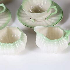 Set of Belleek Shell Motif Fine China, Fermanagh Ireland
