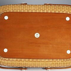 Jean M. Valerio Woven Beach Sand Rectangular Form Nantucket Basket, circa 2003