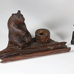 Group of Three Vintage Carved Black Forest Artifacts