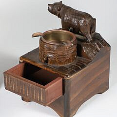Group of Three Vintage Carved Black Forest Artifacts