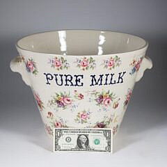 English Ironstone "Pure Milk" Bucket