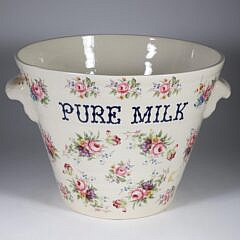 English Ironstone Pottery “Pure Milk” Bucket