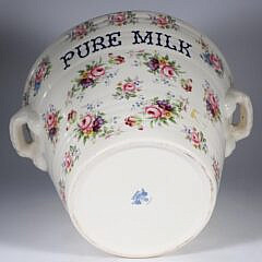 English Ironstone Pottery “Pure Milk” Bucket