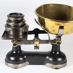 Iron, Brass and Steel Scale Weights 2, 4 & 7 pounds