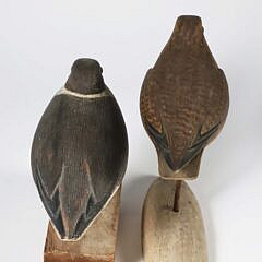 Two Vintage David B. Ward Shorebird Snipe Decoys