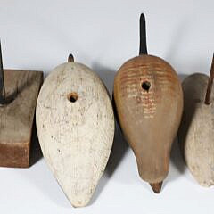 Two Vintage David B. Ward Shorebird Snipe Decoys