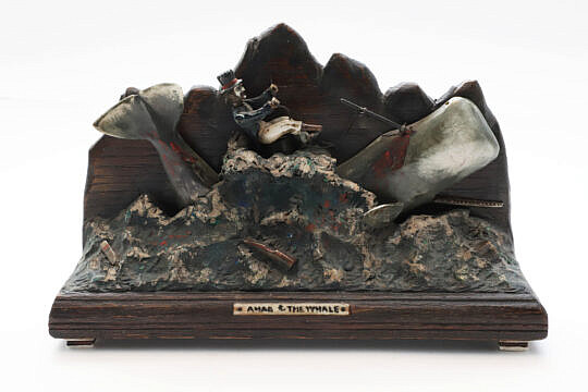 Rare Ahab the Whale Mechanical Sculpture, 19th Century
